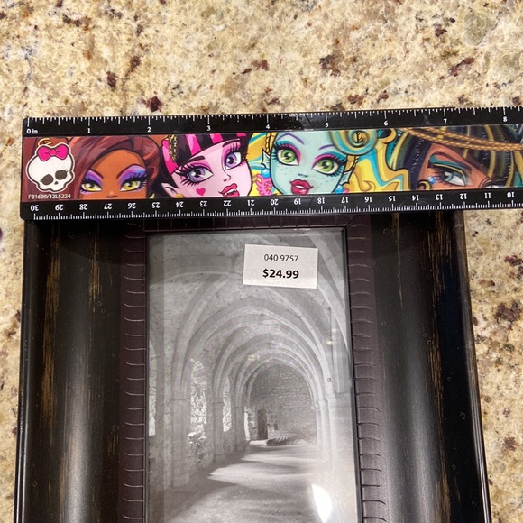 4x6 brown & black wood thick frame NEW masculine - Picture 5 of 7